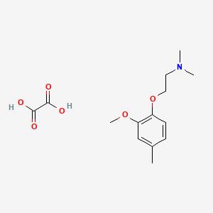 2-(2-methoxy-4-methylphenoxy)-N,N-dimethylethanamine;oxalic acid