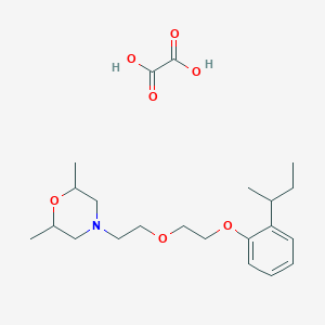 4-[2-[2-(2-Butan-2-ylphenoxy)ethoxy]ethyl]-2,6-dimethylmorpholine;oxalic acid