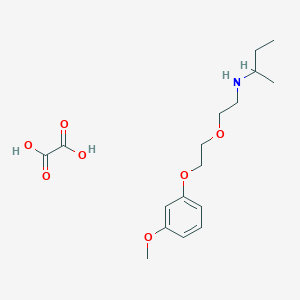 molecular formula C17H27NO7 B4044410 N-[2-[2-(3-methoxyphenoxy)ethoxy]ethyl]butan-2-amine;oxalic acid 