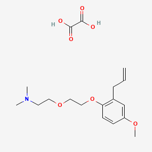 molecular formula C18H27NO7 B4044440 2-[2-(4-methoxy-2-prop-2-enylphenoxy)ethoxy]-N,N-dimethylethanamine;oxalic acid 