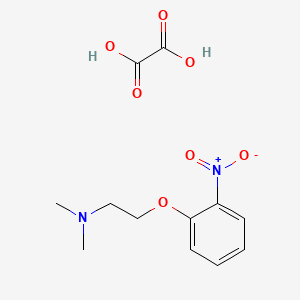 molecular formula C12H16N2O7 B4044445 草酸N,N-二甲基-2-(2-硝基苯氧基)乙胺 