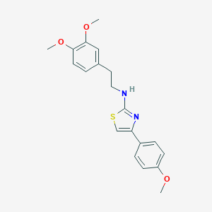 molecular formula C20H22N2O3S B404445 [2-(3,4-Dimethoxy-phenyl)-ethyl]-[4-(4-methoxy-phenyl)-thiazol-2-yl]-amine 