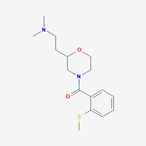 molecular formula C16H24N2O2S B4044459 N,N-二甲基-2-{4-[2-(甲硫基)苯甲酰]-2-吗啉基}乙胺 