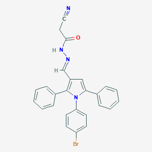 N'-{[1-(4-bromophenyl)-2,5-diphenyl-1H-pyrrol-3-yl]methylene}-2-cyanoacetohydrazide