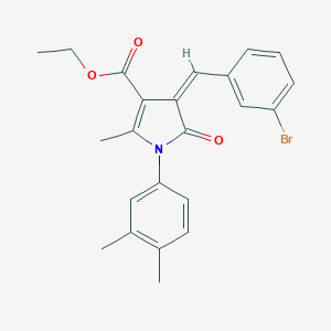 ethyl 4-(3-bromobenzylidene)-1-(3,4-dimethylphenyl)-2-methyl-5-oxo-4,5-dihydro-1H-pyrrole-3-carboxylate