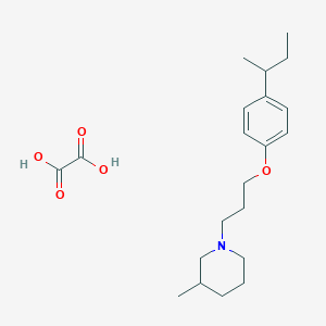 1-[3-(4-Butan-2-ylphenoxy)propyl]-3-methylpiperidine;oxalic acid