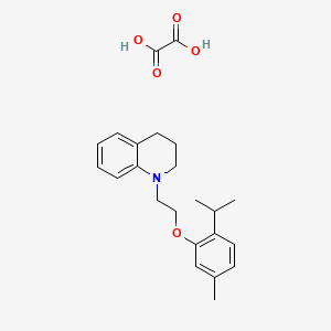 1-[2-(5-methyl-2-propan-2-ylphenoxy)ethyl]-3,4-dihydro-2H-quinoline;oxalic acid