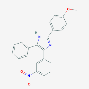 molecular formula C22H17N3O3 B404455 4-{3-nitrophenyl}-2-(4-methoxyphenyl)-5-phenyl-1H-imidazole 