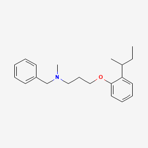 molecular formula C21H29NO B4044565 N-苄基-3-(2-仲丁基苯氧基)-N-甲基-1-丙胺 