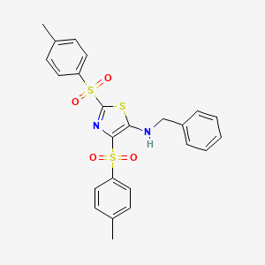 N-benzyl-2,4-bis-(4-methylphenyl)sulfonyl-1,3-thiazol-5-amine