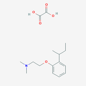 molecular formula C16H25NO5 B4044606 2-(2-butan-2-ylphenoxy)-N,N-dimethylethanamine;oxalic acid 