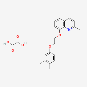 8-[2-(3,4-Dimethylphenoxy)ethoxy]-2-methylquinoline;oxalic acid