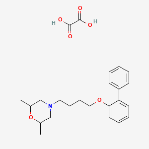 molecular formula C24H31NO6 B4044611 2,6-Dimethyl-4-[4-(2-phenylphenoxy)butyl]morpholine;oxalic acid 