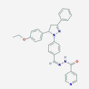 N'-{4-[5-(4-ethoxyphenyl)-3-phenyl-4,5-dihydro-1H-pyrazol-1-yl]benzylidene}isonicotinohydrazide
