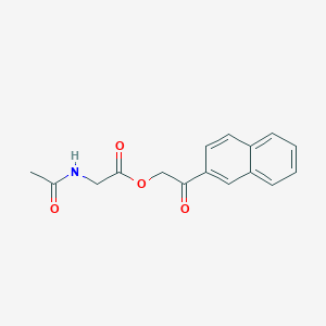 2-(2-naphthyl)-2-oxoethyl N-acetylglycinate