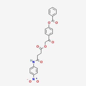 4-[2-({4-[(4-nitrophenyl)amino]-4-oxobutanoyl}oxy)acetyl]phenyl benzoate