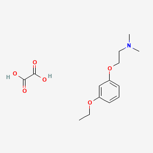 2-(3-ethoxyphenoxy)-N,N-dimethylethanamine;oxalic acid