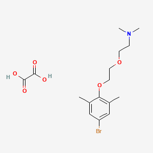 molecular formula C16H24BrNO6 B4044659 2-[2-(4-bromo-2,6-dimethylphenoxy)ethoxy]-N,N-dimethylethanamine;oxalic acid 