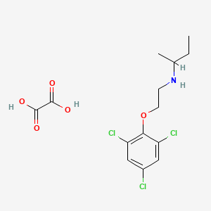 molecular formula C14H18Cl3NO5 B4044670 草酸N-[2-(2,4,6-三氯苯氧基)乙基]-2-丁胺 