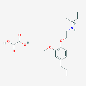 molecular formula C18H27NO6 B4044678 N-[2-(4-烯丙基-2-甲氧基苯氧基)乙基]-2-丁胺草酸 