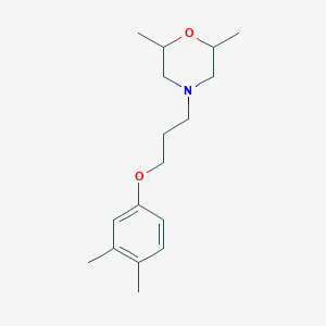 molecular formula C17H27NO2 B4044681 4-[3-(3,4-二甲苯氧基)丙基]-2,6-二甲基吗啉 