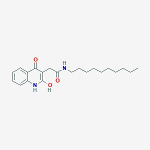 molecular formula C21H30N2O3 B404469 N-decyl-2-(4-hydroxy-2-oxo-1,2-dihydroquinolin-3-yl)acetamide CAS No. 302789-00-0