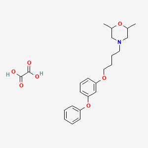 molecular formula C24H31NO7 B4044703 2,6-dimethyl-4-[4-(3-phenoxyphenoxy)butyl]morpholine oxalate 