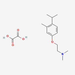 molecular formula C16H25NO5 B4044713 N,N-dimethyl-2-(3-methyl-4-propan-2-ylphenoxy)ethanamine;oxalic acid 