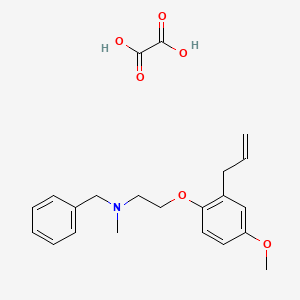 molecular formula C22H27NO6 B4044721 [2-(2-allyl-4-methoxyphenoxy)ethyl]benzyl(methyl)amine oxalate 