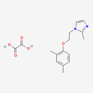 molecular formula C16H20N2O5 B4044724 1-[2-(2,4-Dimethylphenoxy)ethyl]-2-methylimidazole;oxalic acid 