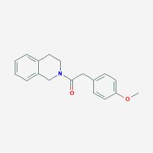 molecular formula C18H19NO2 B404475 2-[(4-Methoxyphenyl)acetyl]-1,2,3,4-tetrahydroisoquinoline CAS No. 5356-65-0