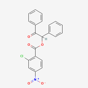 molecular formula C21H14ClNO5 B4044752 2-oxo-1,2-diphenylethyl 2-chloro-4-nitrobenzoate 