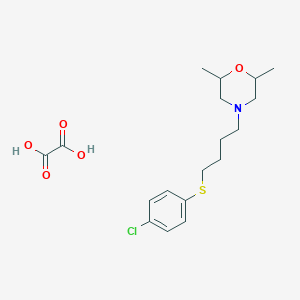 molecular formula C18H26ClNO5S B4044753 4-{4-[(4-chlorophenyl)thio]butyl}-2,6-dimethylmorpholine oxalate 