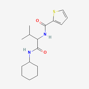 N-cyclohexyl-3-methyl-2-[(thiophen-2-yl)formamido]butanamide