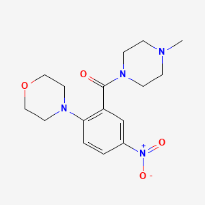 (4-Methylpiperazin-1-yl)-(2-morpholin-4-yl-5-nitrophenyl)methanone