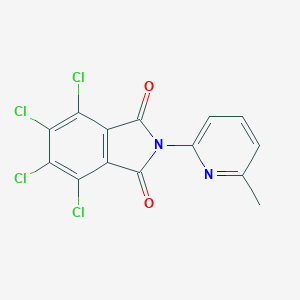 molecular formula C14H6Cl4N2O2 B404479 4,5,6,7-Tetrachloro-2-(6-methyl-2-pyridinyl)-1H-isoindole-1,3(2H)-dione 