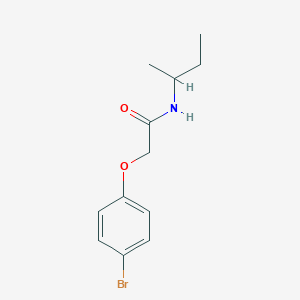 molecular formula C12H16BrNO2 B4044806 2-(4-bromophenoxy)-N-(butan-2-yl)acetamide 