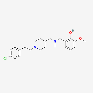 molecular formula C23H31ClN2O2 B4044812 2-{[({1-[2-(4-氯苯基)乙基]-4-哌啶基}甲基)(甲基)氨基]甲基}-6-甲氧基苯酚 