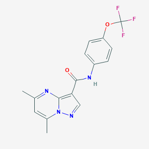 5,7-dimethyl-N-[4-(trifluoromethoxy)phenyl]pyrazolo[1,5-a]pyrimidine-3-carboxamide