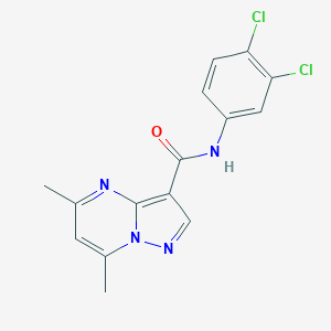 N-(3,4-dichlorophenyl)-5,7-dimethylpyrazolo[1,5-a]pyrimidine-3-carboxamide