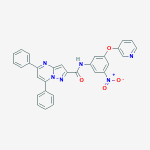 5,7-Diphenyl-pyrazolo[1,5-a]pyrimidine-2-carboxylic acid [3-nitro-5-(pyridin-3-y