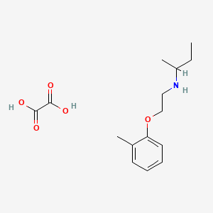 molecular formula C15H23NO5 B4044859 N-[2-(2-methylphenoxy)ethyl]-2-butanamine oxalate 