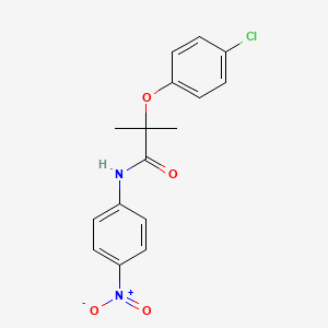 2-(4-chlorophenoxy)-2-methyl-N-(4-nitrophenyl)propanamide