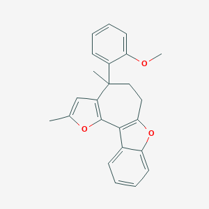 2-(2,4-dimethyl-5,6-dihydro-4H-furo[2',3':3,4]cyclohepta[1,2-b][1]benzofuran-4-yl)phenyl methyl ether