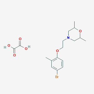 4-[2-(4-bromo-2-methylphenoxy)ethyl]-2,6-dimethylmorpholine oxalate