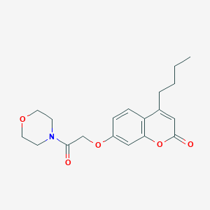 molecular formula C19H23NO5 B4044917 4-丁基-7-[2-(4-吗啉基)-2-氧代乙氧基]-2H-色满-2-酮 