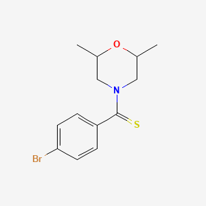 (4-BROMOPHENYL)(2,6-DIMETHYLMORPHOLINO)METHANETHIONE