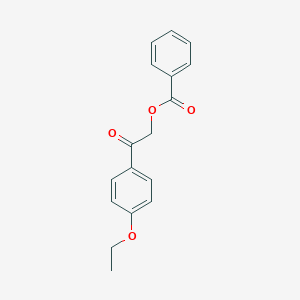 molecular formula C17H16O4 B404501 2-(4-Ethoxyphenyl)-2-oxoethyl benzoate 