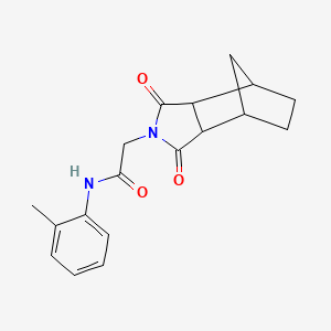 molecular formula C18H20N2O3 B4045032 2-(1,3-dioxooctahydro-2H-4,7-methanoisoindol-2-yl)-N-(2-methylphenyl)acetamide 