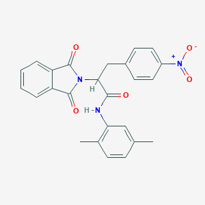 N-(2,5-dimethylphenyl)-2-(1,3-dioxo-1,3-dihydro-2H-isoindol-2-yl)-3-{4-nitrophenyl}propanamide